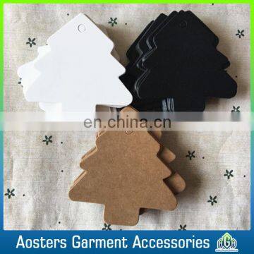 Custom christmas printing paper cards hang tags for clothing