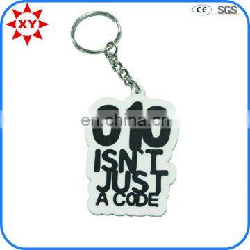 Cheap minion 3d rubber keychain with printing