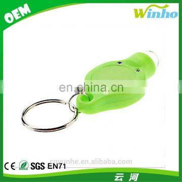 Winho White Light LED Bulb Green Casing Flashlight Torch Keyring Keychain