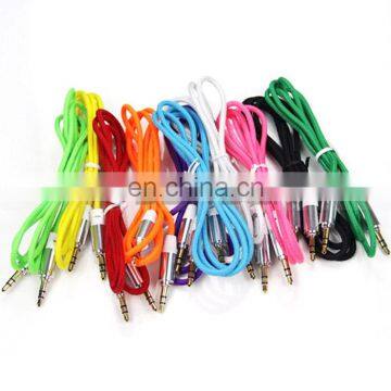 Durable Shoelace Textile Earphone Male Plug Auto Music AUX Connector Cable