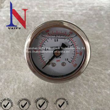 Industrial Small Dial 40mm Back Connection Pressure Gauge