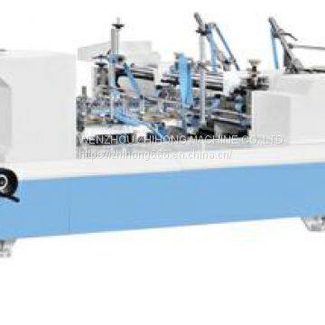 All-in-one Muti-functional new product Crash Lock Bottom Straight line send French fries box Folder Gluer Machinery