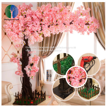 China hotsale Plastic Artificial plant artificial cherry blossom tree