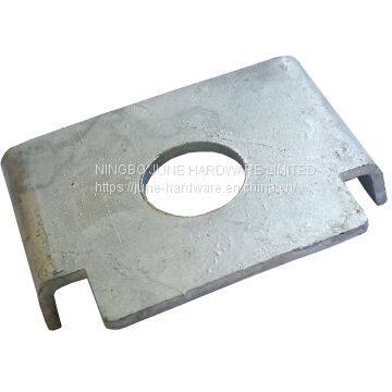 Galvanized steel channel washer