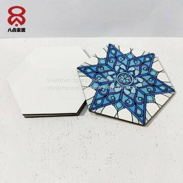 DYE Sublimation Image Printing Funny Christmas Felt Coaster photo-2