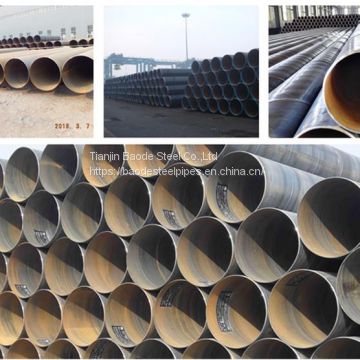 API 5L GrB ASTM A53 GrB SSAW Pipe for Oil and Gas and Water Transport Pipe