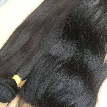 KHH Brazilian Straight Hair Weave Bundles High Ratio Human Hair 3 or 4 Bundles Natural Black Remy Hair Extensions