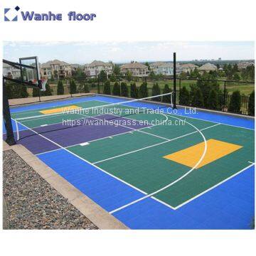 High Quality PP Plastic Sports Court Indoor Basketball Field Flooring for Sale photo-4