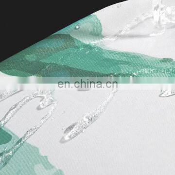 High Quality Polyester Plant Shower Curtain Leaf Green Waterproof Shower Curtain photo-5