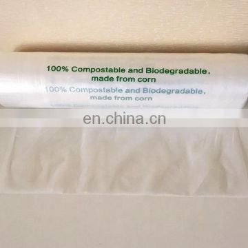 PE Food grade clear plastic flat food bag on roll for fruits and vegetables