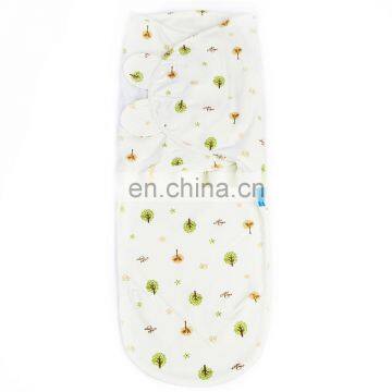 Custom-Made Adjustable Zipper Organic Cotton Baby Swaddles Wrap Bag