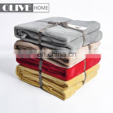 Lightweight 200 GSM Cozy Plush Microfiber Flannel Fleece Blanket Throw Blankets For Sofa