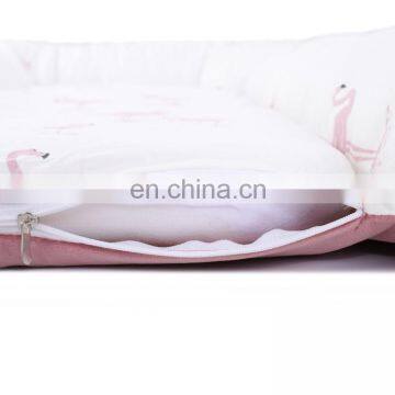100% Cotton Newborn Portable Crib Baby Nest Sleeping Bassinet for Bed Portable Baby Lounger photo-5