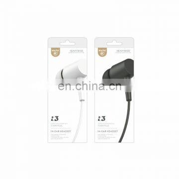 i3 1.2M 3.5mm New in-ear headphones Earphone arbuds