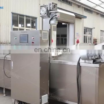 500kg per hour exported to Mexico continuous mesh belt automatic banana chips fryer