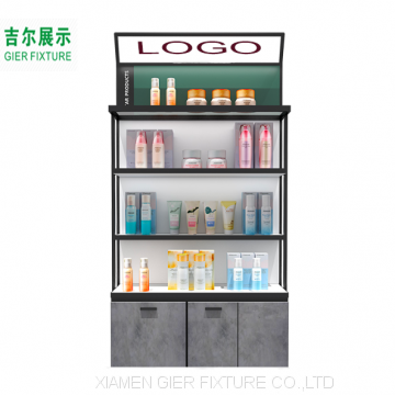 Design Beauty Supplies Store Display Stand Retail Makeup Shelves Cosmetic Display Rack photo-4