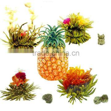 Pineapple Flowering Tea,Chinse Flower Tea ,Blooming Tea Ball,Flavor Tea