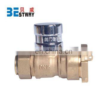 Magnetic Lockable Brass Ball Valve With Magnetic Handle photo-5