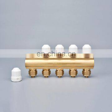 Home Heating System Copper Brass Intelligent Manifold With Flow Meter photo-5