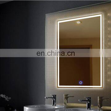 wholesale Hotel decoration modern bathroom mirror with LED light