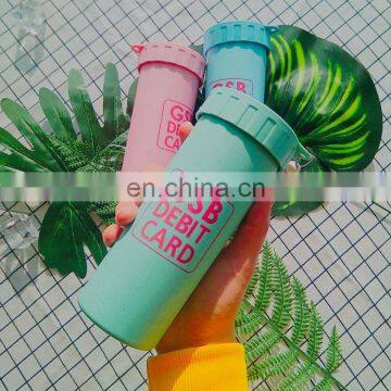 Biodegradable Reusable Straw Wheat Fibre Plastic Cup