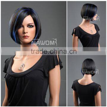 W3050 Unprocessed wholesale 5a grade raw natural short human hair wigs for young women