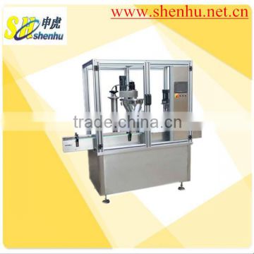 Automatic powder filling and capping machine