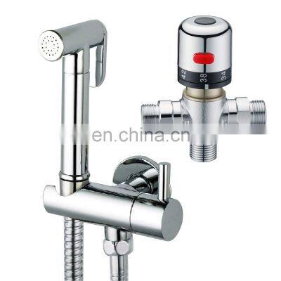 Gaobao Amazon Bestsell Stainless Steel Shattaf Bidet Sprayer with T-valve