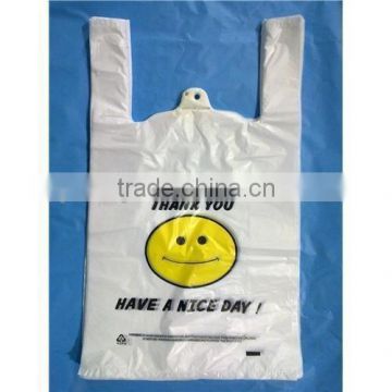 Plastic Shopping T-shirt bag, Die-cut bag,LDPE Plain & Printed