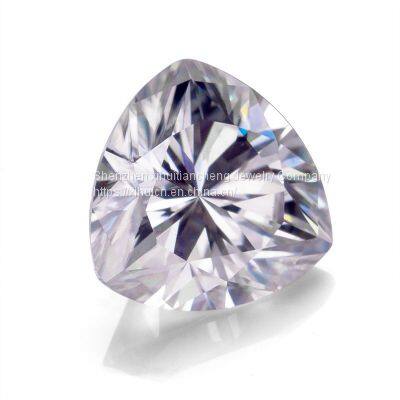 Loose Moissanite Bead 5*5mm trillion cut Small Size EF Color - (Color: EF) Melee Moissanite