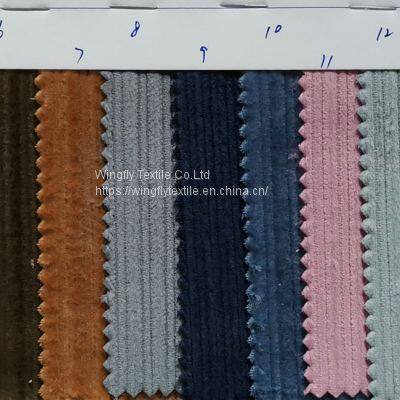 9 Wales Dyed Off-white Pink Corduroy Material Wholesale W9350