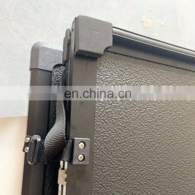 New Tri Fold Tonneau Cover With Led Light for Hilux Conquest 2018-2021 Rocco With Fashion Bar photo-3