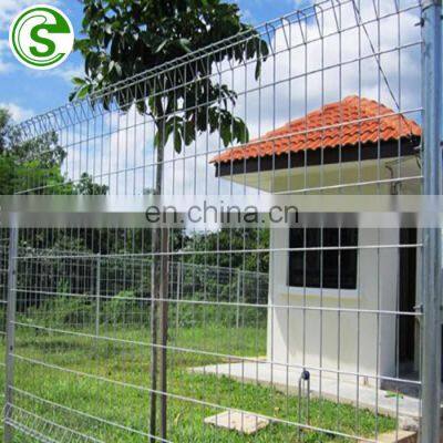 Cheap pvc coated welded wire mesh fence panels yard guard metal BRC fencing