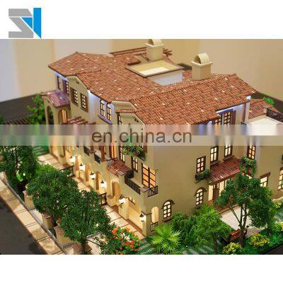 Modern House Design villas 1/150 miniature model building