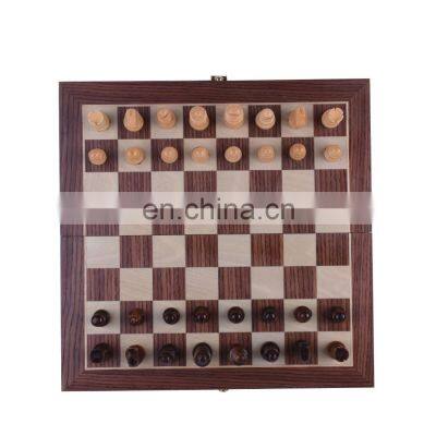 High Quality Wooden Various Sizes Foldable Portable Puzzle Board Game Luxury Wooden Chess Board Games photo-3