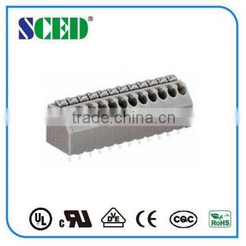 Electrical Power Supply Terminal Block 1000V Plastic PCB Spring Terminal Block