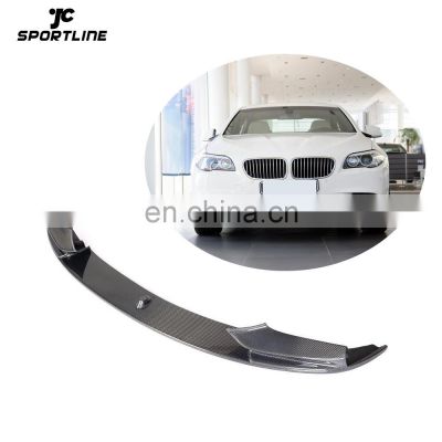 P Style Carbon Fiber F10 F11 Front Lip for BMW F18 528i 530i 535i 550i M SPORT Sedan 4 DOOR