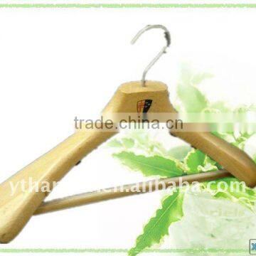 deluxe wood hanger for branded men apparel /WG59