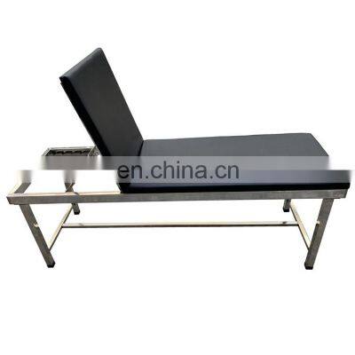 stainless steel  folding foldable medical examination bed couch