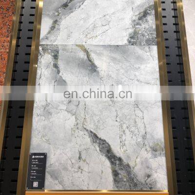 Foshan 600x600 building materials white carrara kajaria tiles price list glazed marble porcelain tile for floorJM63834D