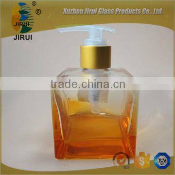 180ml cube hand soap dispenser in glass