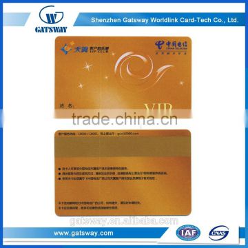 China Supplier Customized Gold Vip Metal Business Card For Business