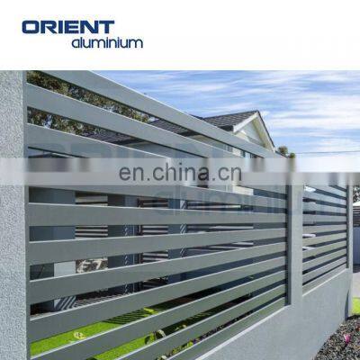 High Quality Modern Black Slatted Outdoor Privacy Screen