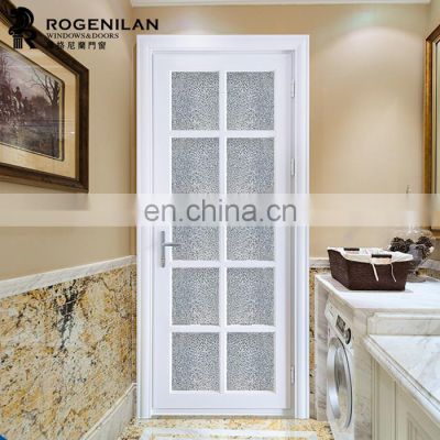 latest price high-end design ROGENILAN 45 series aluminum glass bathroom door