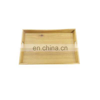 Popular wooden Serving Tray With Handles for Food Breakfast Tray