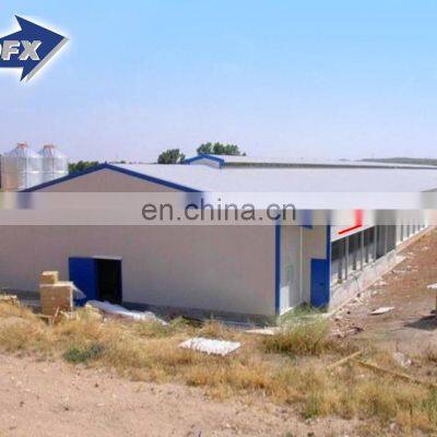 China Fast Real Estate Prefab Steel Poultry Farm House Design