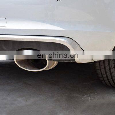 High Quality Diffuser Fit for Audi A3 Sedan Hatchback Rear Diffuser With Tailpipe 2013 2014 2015 2016 photo-4
