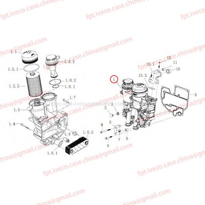 MAN D2066 Oil module 05000-7040