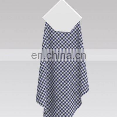 High Quality Plaid 100% Cotton Yarn Dyed Navy Check Design