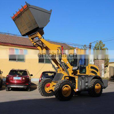2000kgs Pay Loading Weight 4x4 Articulated Wheel Loader With Glass Fork for Sale photo-5